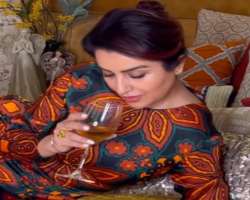 Tisca Chopra consuming alcohol